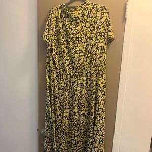 Eloquii mockneck jersey asymmetrical dress